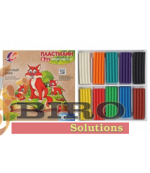 Pastă de modelat ZOO, 10 culori x 15 gr.